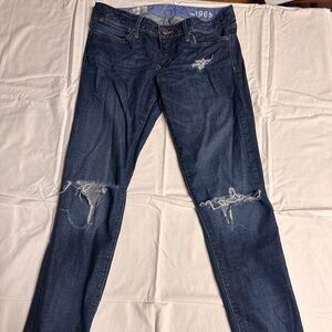 Gap1969 Always Skinny Distressed/Ripped Jeans Size Size 29 reg